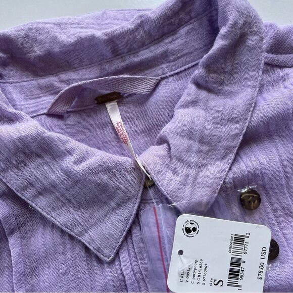 Free People NWT Not So Basic Shirtdress Tunic Small - Picture 8 of 11